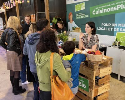 Stand de l'Agence BIO au Festival des Terroirs 2024