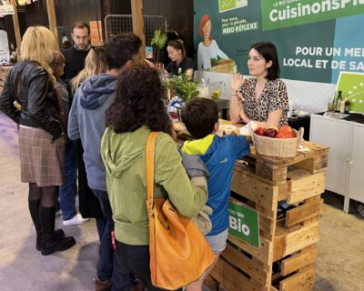 Stand de l'Agence BIO au Festival des Terroirs 2024