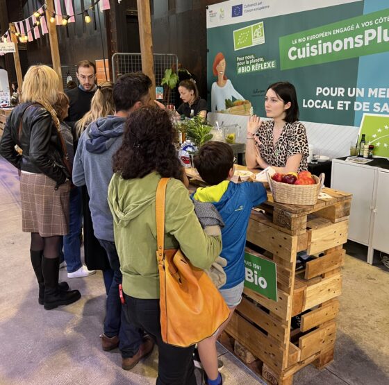 Stand de l'Agence BIO au Festival des Terroirs 2024