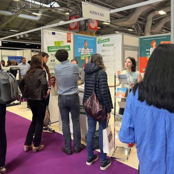 Stand de l'Agence BIO au Salon Restau'co 2024