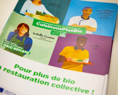 Visuel brochure pour les professionnels de la restauration collective